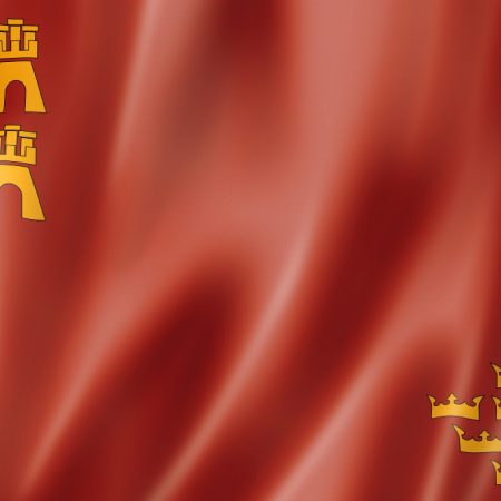 murcia-province-flag-spain-waving-banner-collection-3d-illustration